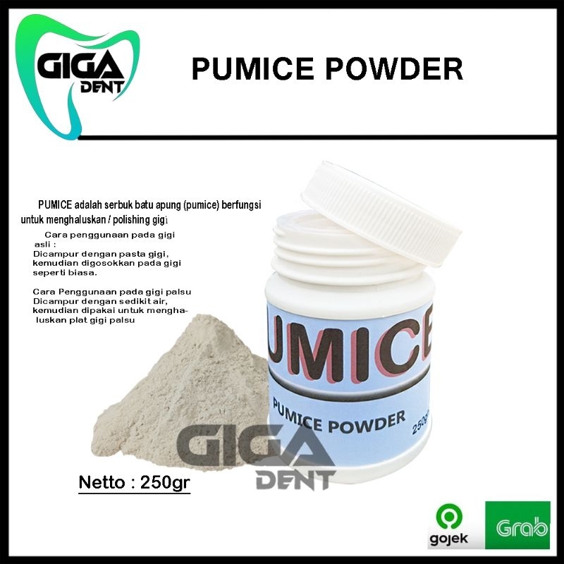 Jual DENTAL POWDER PUMICE HALUS / POLISHING GIGI AKRILIK / PUMICE