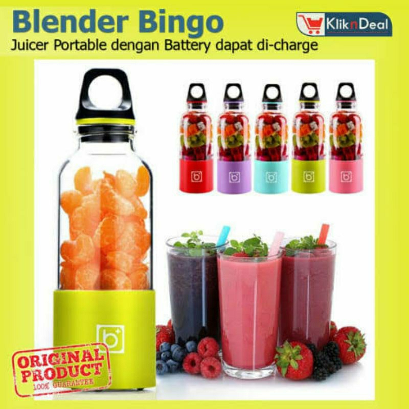 Jual Juicer Portable Bingo Jus Blender Mini Shopee Indonesia