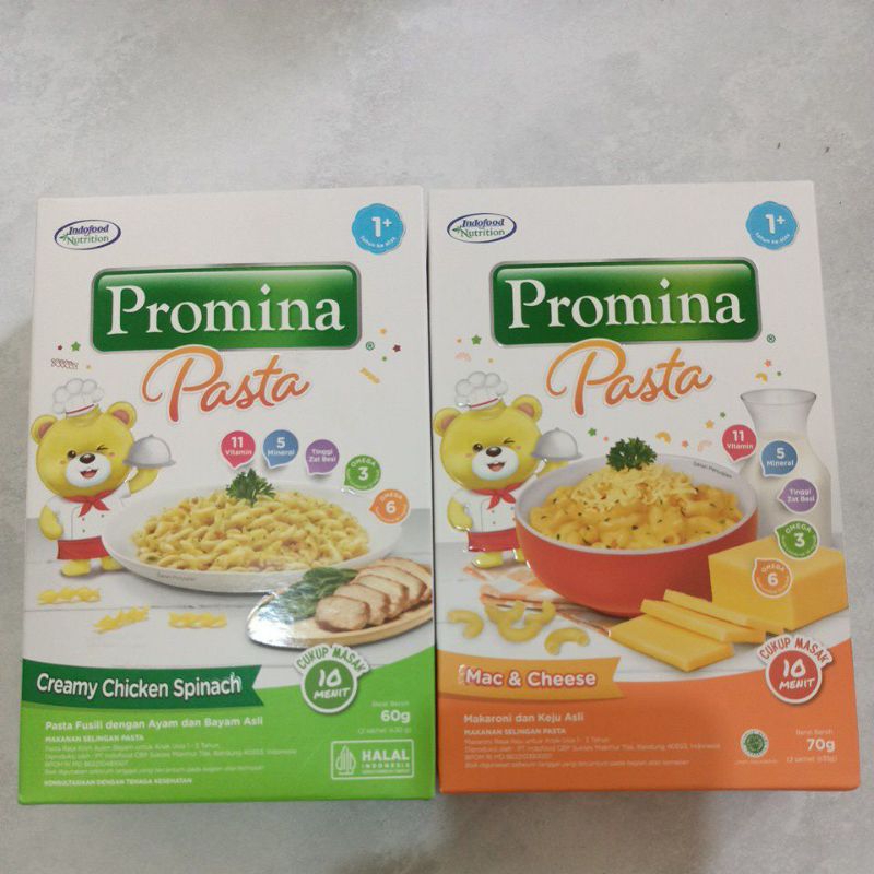 Jual Promina Pasta Mac & Cheese | Creamy Chicken Spinach | Shopee Indonesia