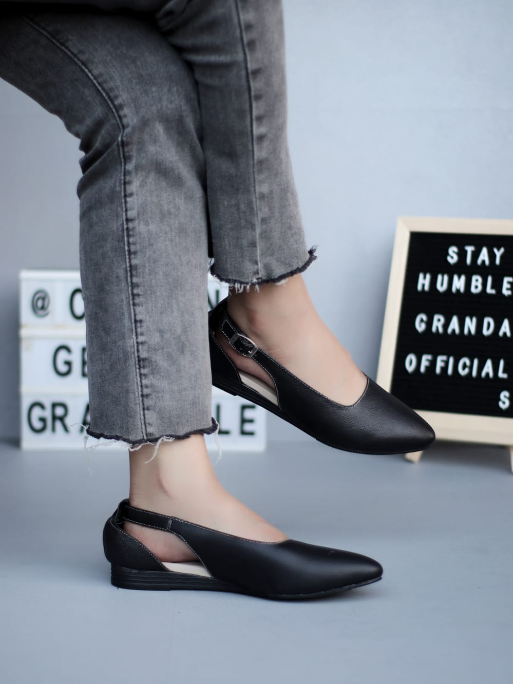 Jual Grandable Sepatu Formal Wanita Kerja Kulit Asli Legnay Shopee Indonesia