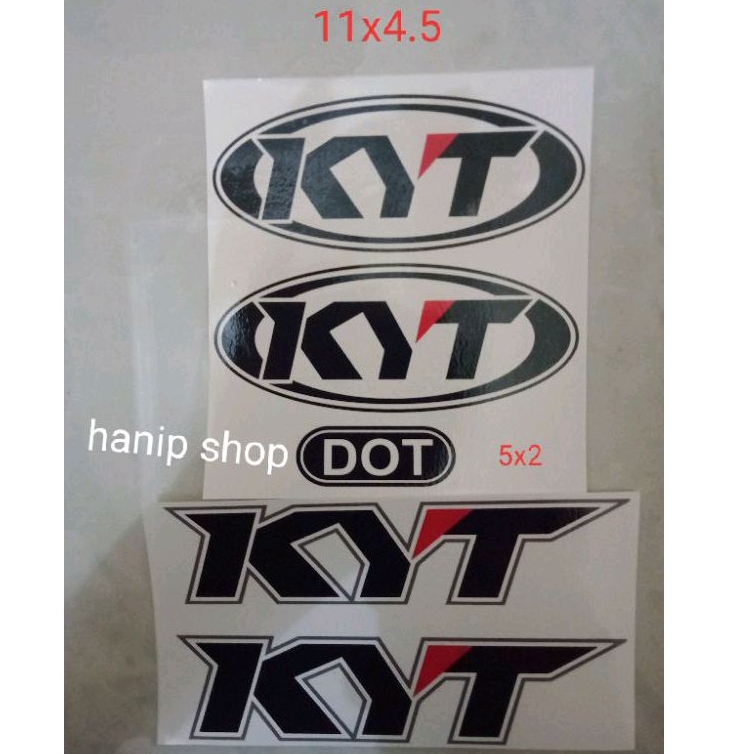 Jual stiker logo helm KYT full set model print | Shopee Indonesia