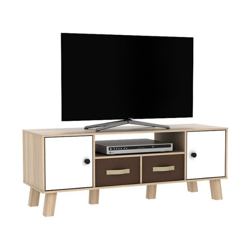 Jual RAK TV MINIMALIS DENGAN 2 LACI BUFFET TV RAK TV RETRO MEJA TV ...