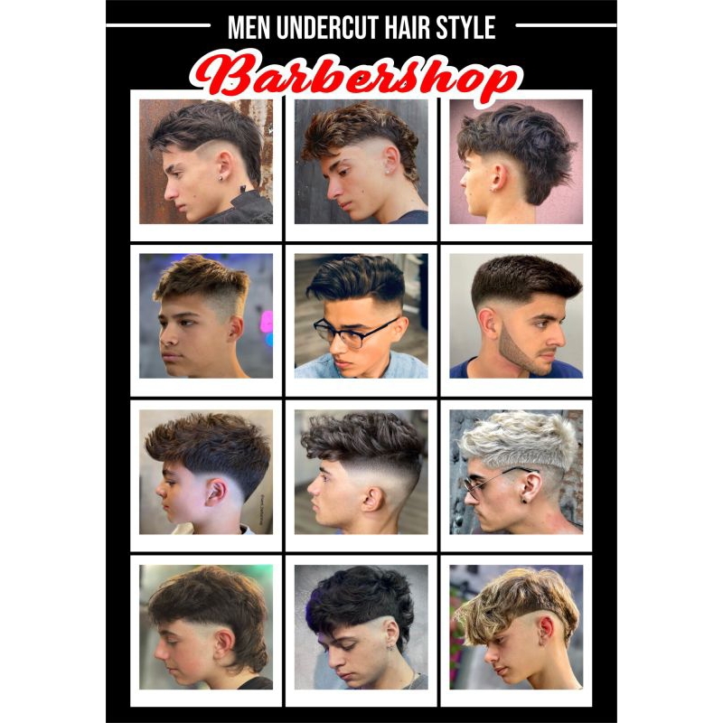 Jual CETAK POSTER PAJANGAN DINDING BARBERSHOP PANGKAS RAMBUT TERMURAH ...
