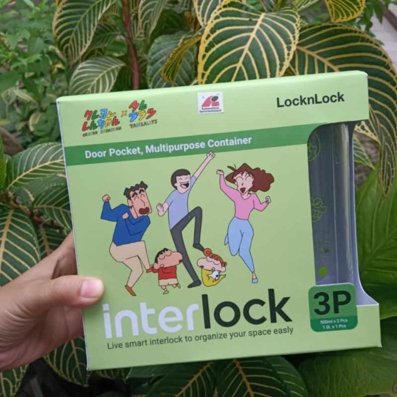 Jual lock n lock interlock gift set 3p crayon shinchan x tahilalats ...