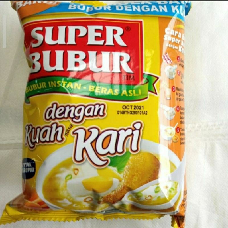 Jual Super Bubur Instant Dengan Kuah Kari Shopee Indonesia