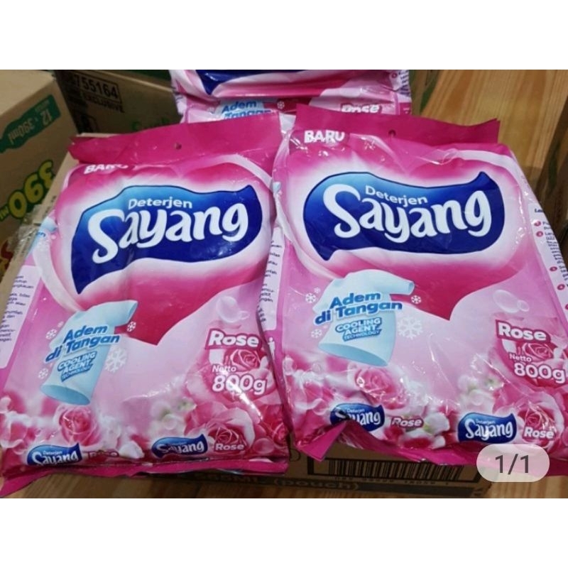 Jual sayang rose detergen deterjen bubuk 800 gram | Shopee Indonesia