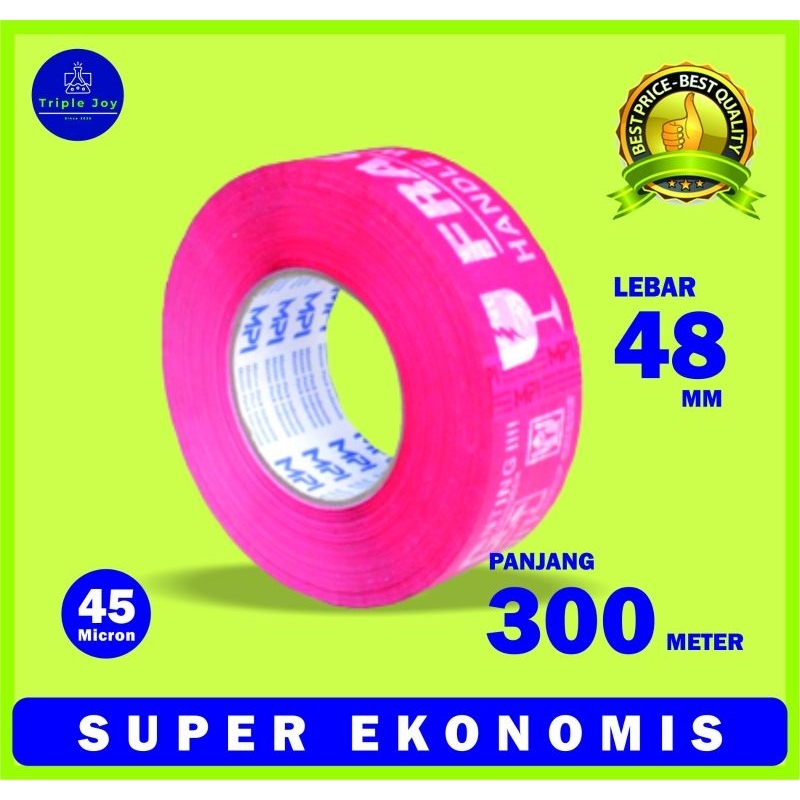 Jual Lakban Fragile Merah Jumbo 48mm x 300 Yard Fragile 300Y | Shopee ...