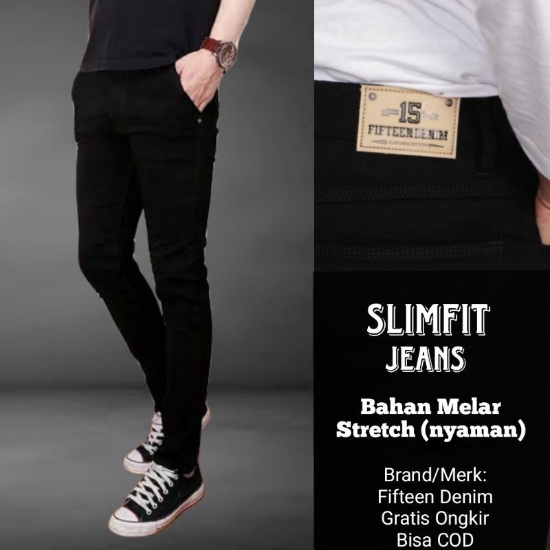 Jual Celana Jeans Panjang Pensil Slimfit Skinny Celana Pria Shopee Indonesia