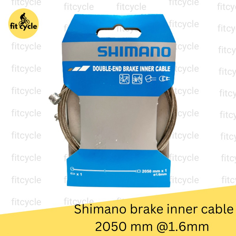 Jual Shimano Brake inner cable double end kawat dalam rem 2050mm 1.6mm ...
