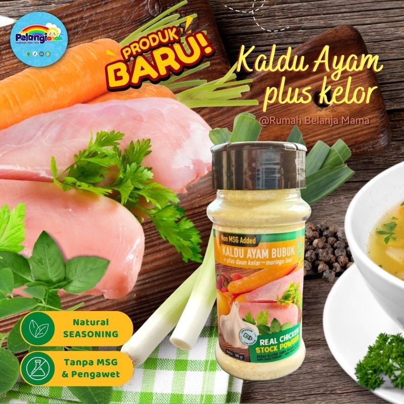 Jual Kaldu Ayam | Kaldu Vegan Non MSG Plus Daun Kelor Pelangi GLUTEN ...
