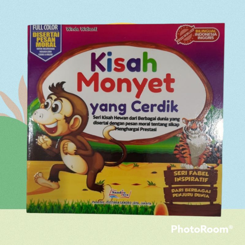 Jual Buku Cerita Anak Kisah Monyet Yang Cerdik_Sandro Jaya | Shopee ...