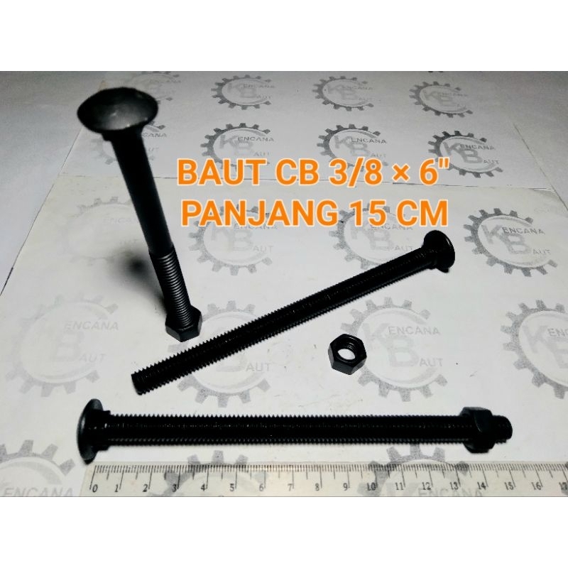 Jual Baut Cb X Inchi Baut Payung Bak Truk Pagar Bumper Carriage Bolt Shopee