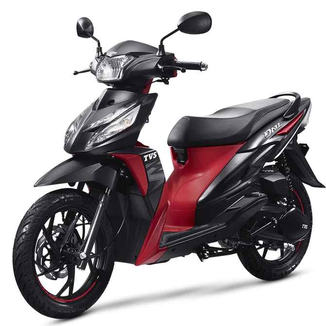 TVS Motor Dazz Prime 110cc tampak samping dengan desain sporty dan dinamis