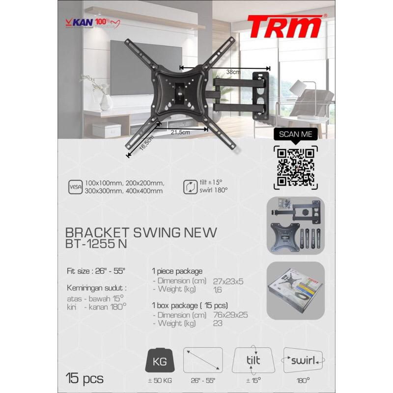 Jual Bracket Tv Led Lcd Plasma Inch Vdr Trm Plus Waterpass Shopee Indonesia