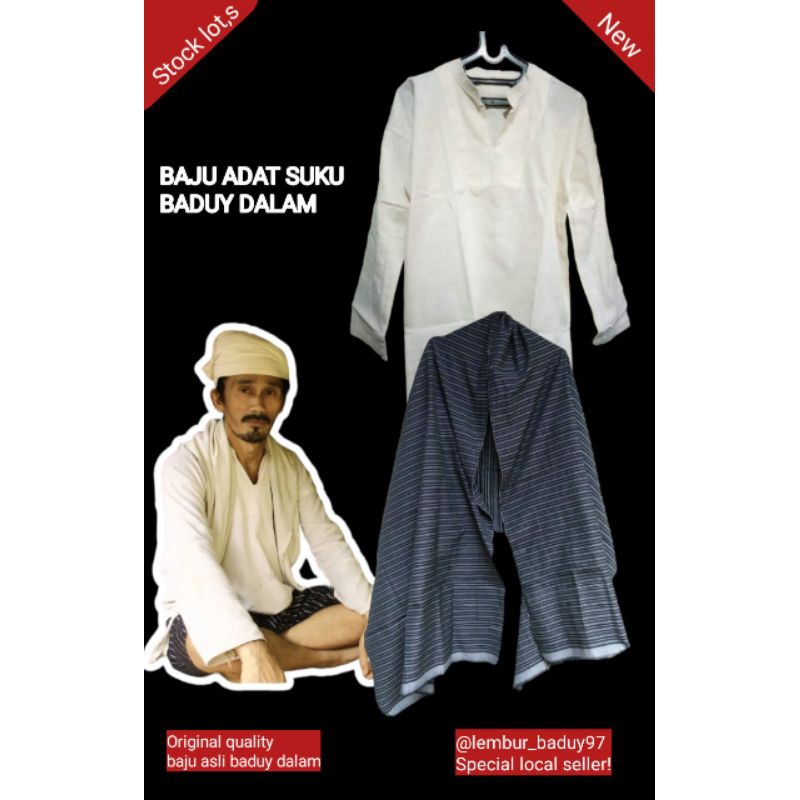 Jual BAJU BADUY DALAM | Baju Adat Suku Baduy Dalam (satu Setel | Baju ...