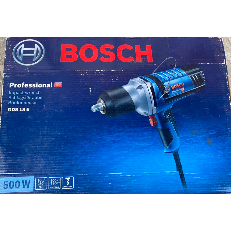 Jual BOSCH Impact Wrench GDS 18 E 1/2" Listrik GDS18E Alat Buka Baut