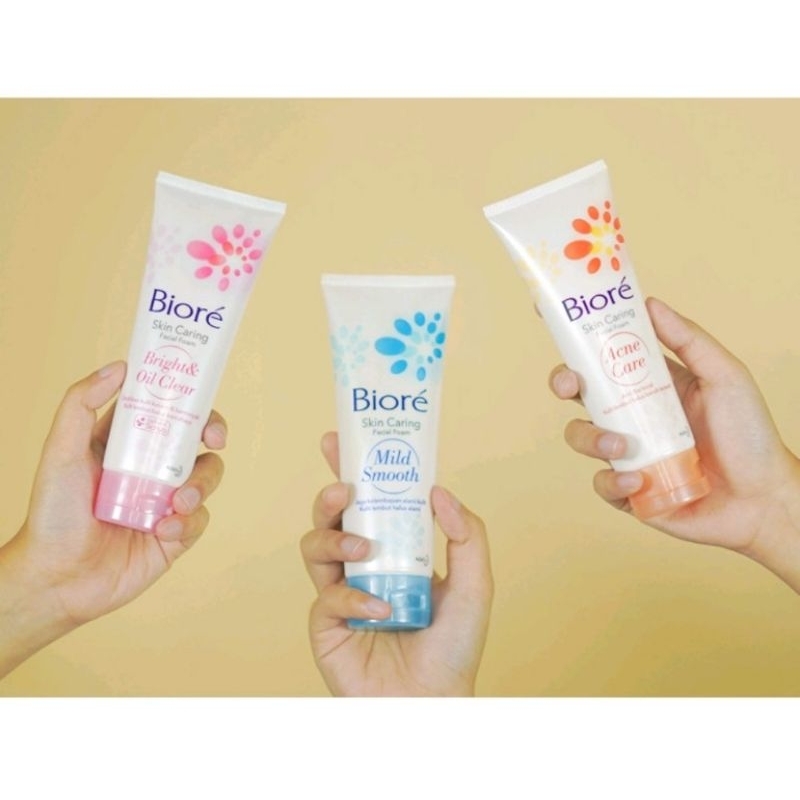 Jual Biore Skin Caring Facial Foam 40gr Sabun Wajah Kao Sabun Muka