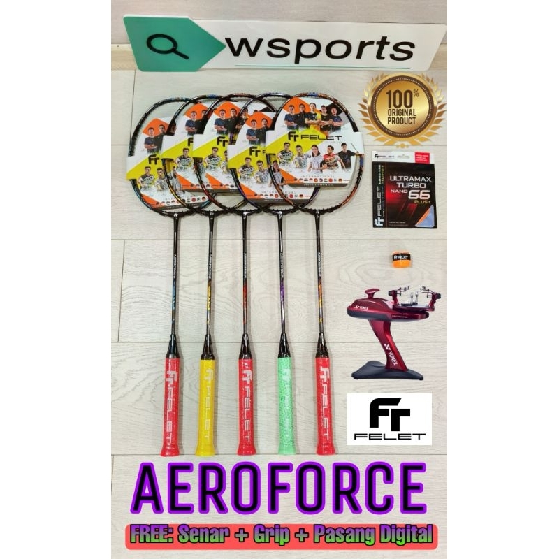 Jual Raket Badminton Felet AEROFORCE Original | Shopee Indonesia