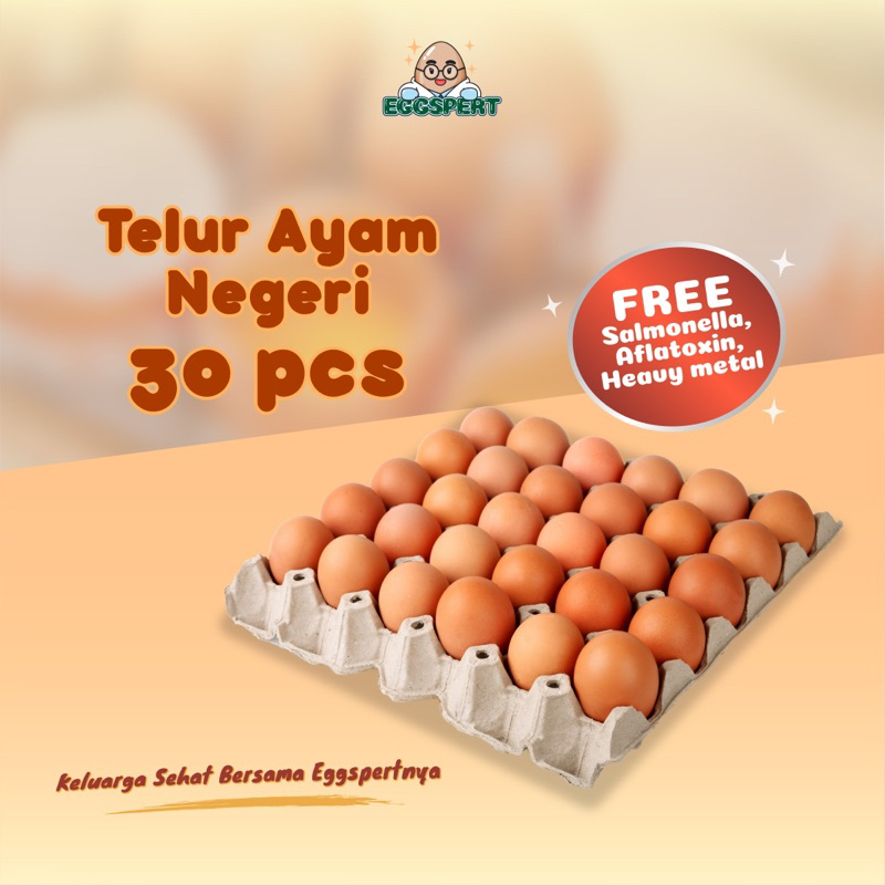 Jual Telur Ayam Negeri Kemasan Eggspert Isi 30pcs Shopee Indonesia 0120