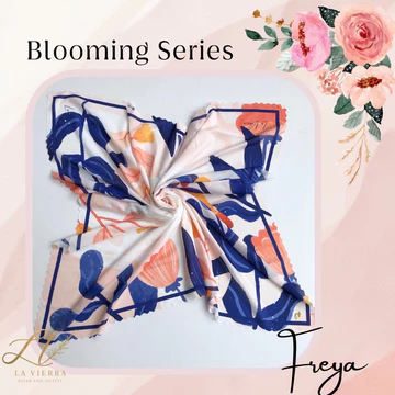 La Vierra Blooming Series Hijab Segiempat Printing