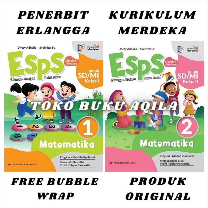 Jual Buku Esps Matematika Kelas 1 2 Sdmi Erlangga Kurikulum Merdeka Original Kurmer Shopee 6167