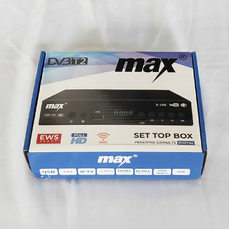 Jual SET TOP BOX TV DIGITAL MAX DVB T2 RECEIVER TV DIGITAL DVBT2 ...
