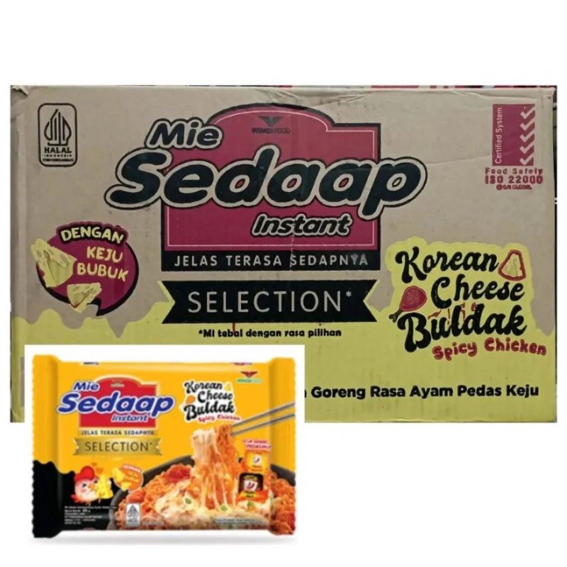 Jual Mie Sedaap Korean Cheese Buldak 86 Gr Isi 40pcs Mi Sedap 1 Dus