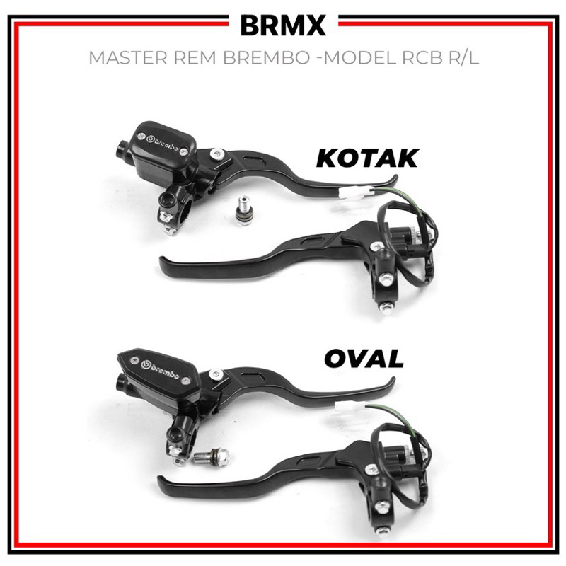 Jual Master Rem Brembo Set Atas Model Oval Kotak Motor Universal Ninja