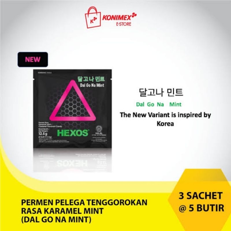 Jual Hexos Dalgona Mint 3sachet @ 5butir | Shopee Indonesia