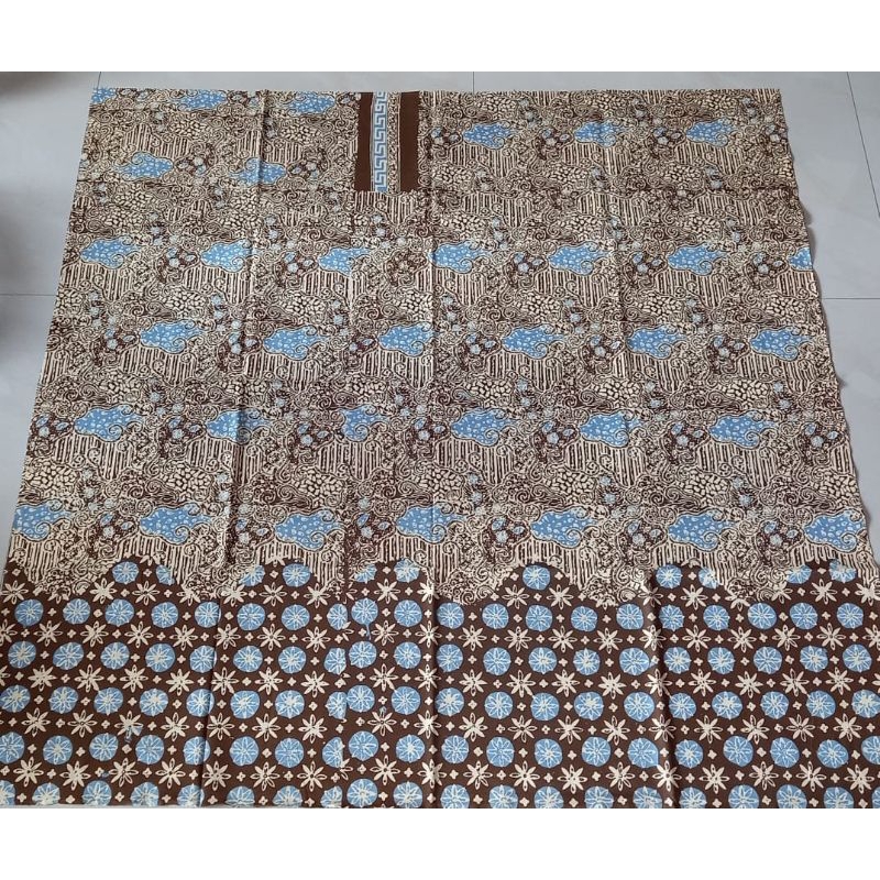 Jual Kain Batik Pria Wanita Pola Kemeja Cap Kombinasi Tulis Bahan Katun ...