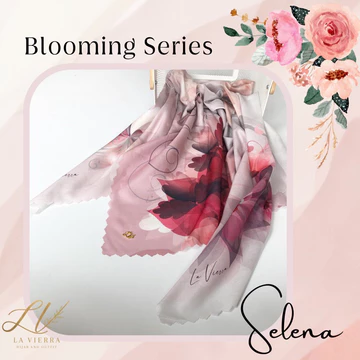 La Vierra Blooming Series Hijab Segiempat Printing
