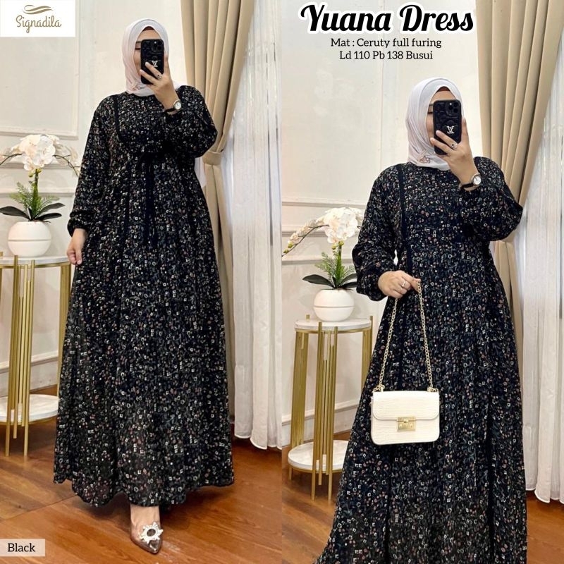 Jual Yuana Dress Original By Signadila Shopee Indonesia