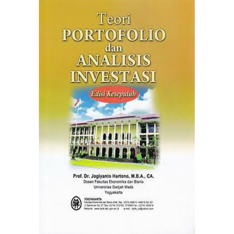 Jual Teori Portofolio Dan Analisis Investasi Edisi Kesepuluh Jogiyanto ...