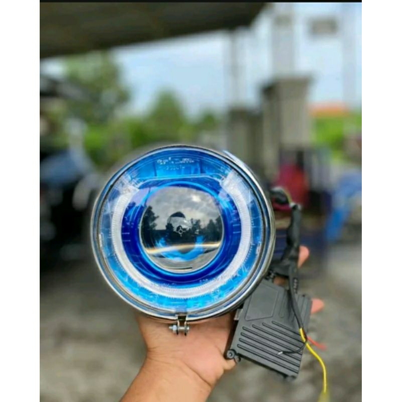 Jual PROJECTOR BILED LAMPU LED BILED 2.5 inci 3WAT P30 PRO BLUE LENSA ...