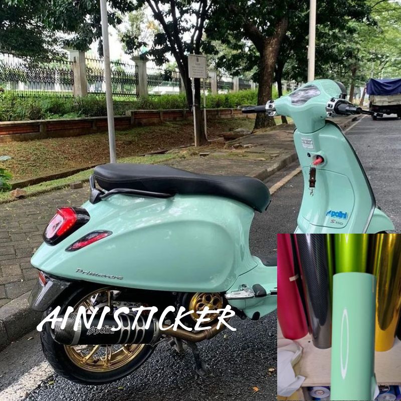 Jual Stiker Skotlet Hijau Mint Skotlet Motor Warna Hijau Mint Glossy Sctlite Shopee Indonesia