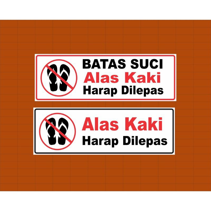 Jual Stiker Alas Kaki Harap Dilepas Dan Batas Alas Kaki Shopee Indonesia