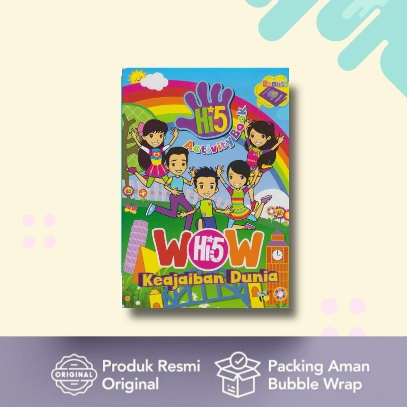 Jual buku anak hi 5 activity book wow keajaiban dunia shopee indonesia