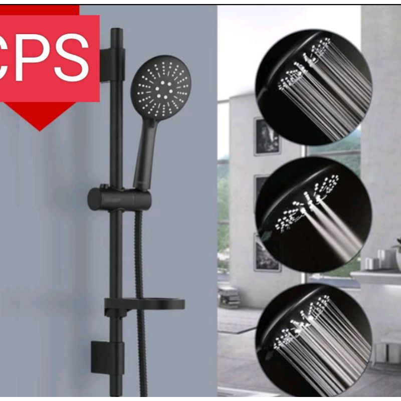 Jual Shower Tiang Black/Shower Tiang Set Hitam/Shower Mandi | Shopee ...