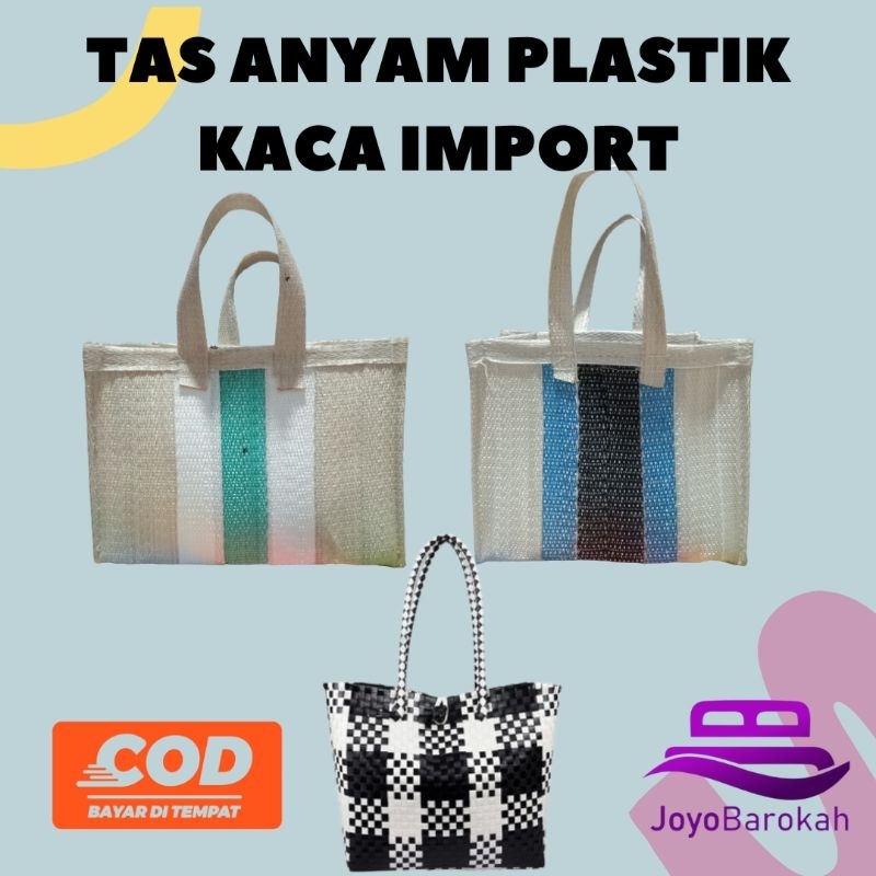 Jual Tas Anyaman Plastik Kaca Premium Import Shopee Indonesia