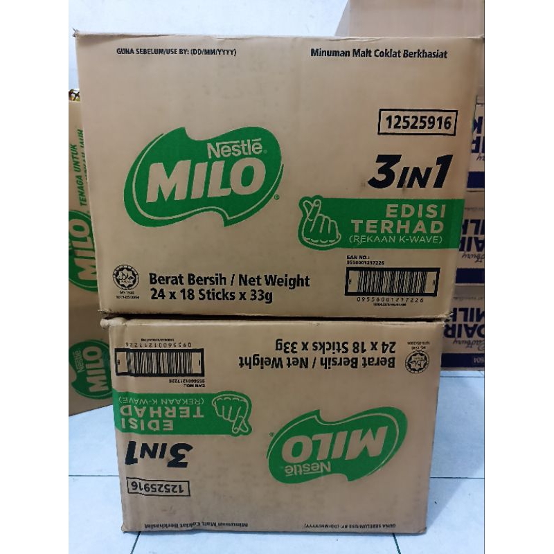 Jual Milo 3in1 per dus(24 × 18 Sticks × 33g) | Shopee Indonesia