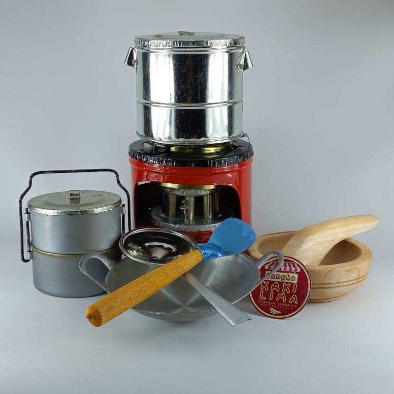 Kitchen Set Mini Anak Bisa Nyala Beneran Paket Dandang Rantang Kompor Bisa Nyala Gratis Sumbu
