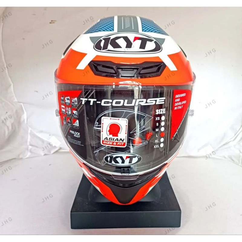 Jual HELM KYT TT COURSE FUSELAGE RED TERMURAH Shopee Indonesia