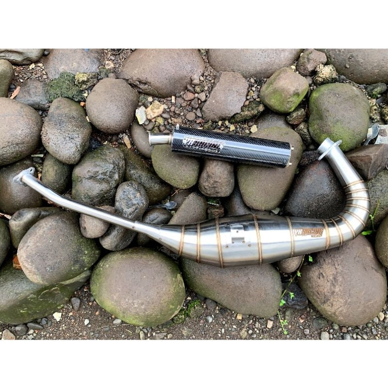 Jual Knalpot Ninja 150 SS R RR ORIGINAL YR RACING (A4) Stainless Carbon ...