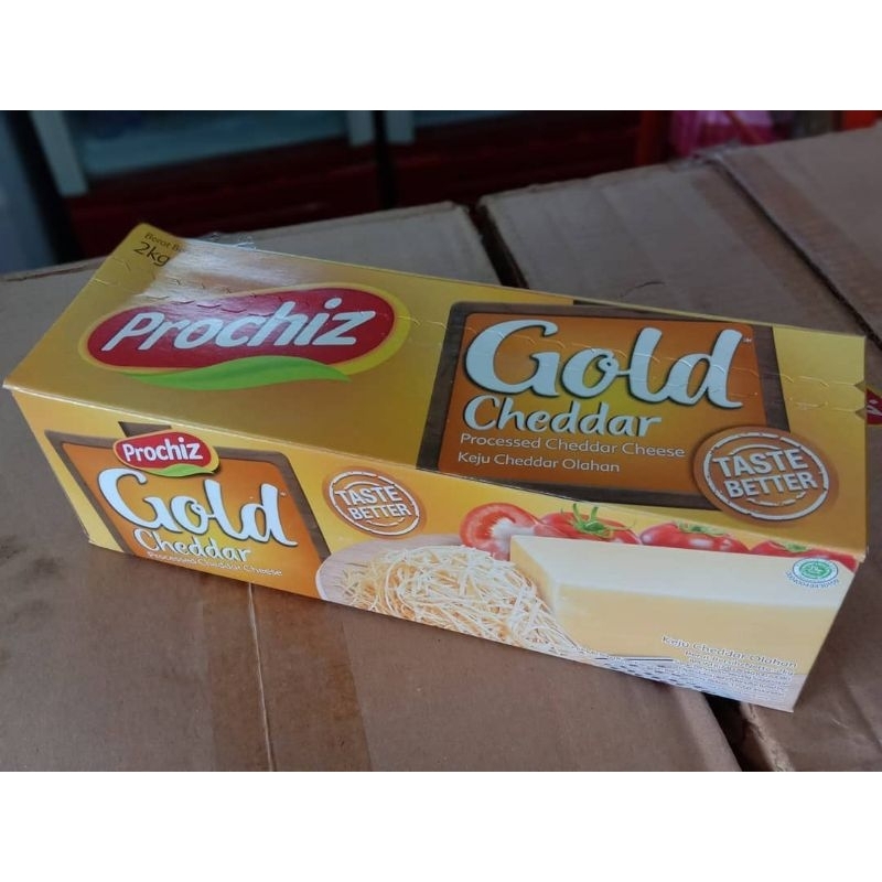 Jual Keju Prochiz Gold Cheddar 2 Kg | Shopee Indonesia