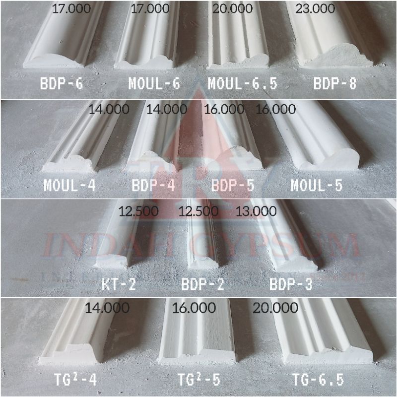 Jual List Wall Moulding Gypsum Minimalis TRYINDAH Original Shopee
