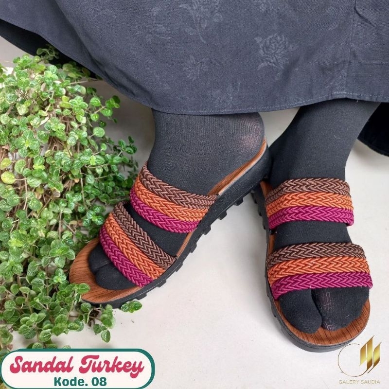 Jual Sendal turkey/sandal turky perempuan/sendal arab/sepatu arab ...