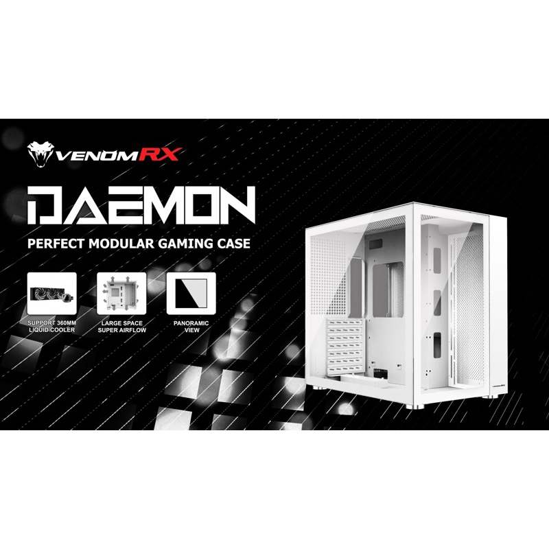 Jual Casing VenomRX DAEMON Tempered Glass Mid-Tower ATX Gaming Case ...