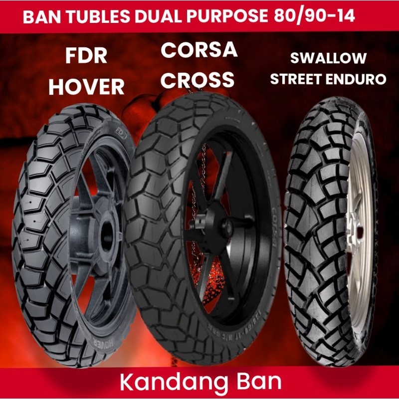Jual BAN TUBLES MATIC UKURAN 80/90-14 (CORSA PLATINUM CROSS) ( FDR ...