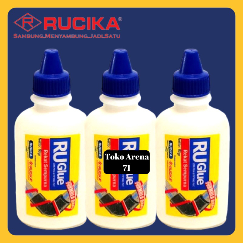 Jual Lem Botol Rucika Ruglue 60 Gr 60gr Lem Pipa Paralon Pvc Botol