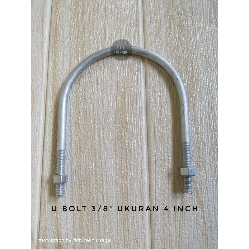 Jual klem besi U bolt ukuran 1/2"8 inch Shopee Indonesia